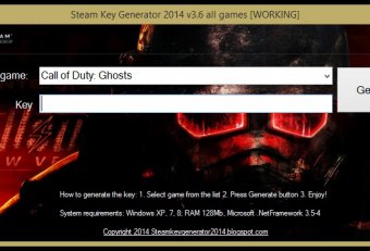 Генератор Ключей для Steam